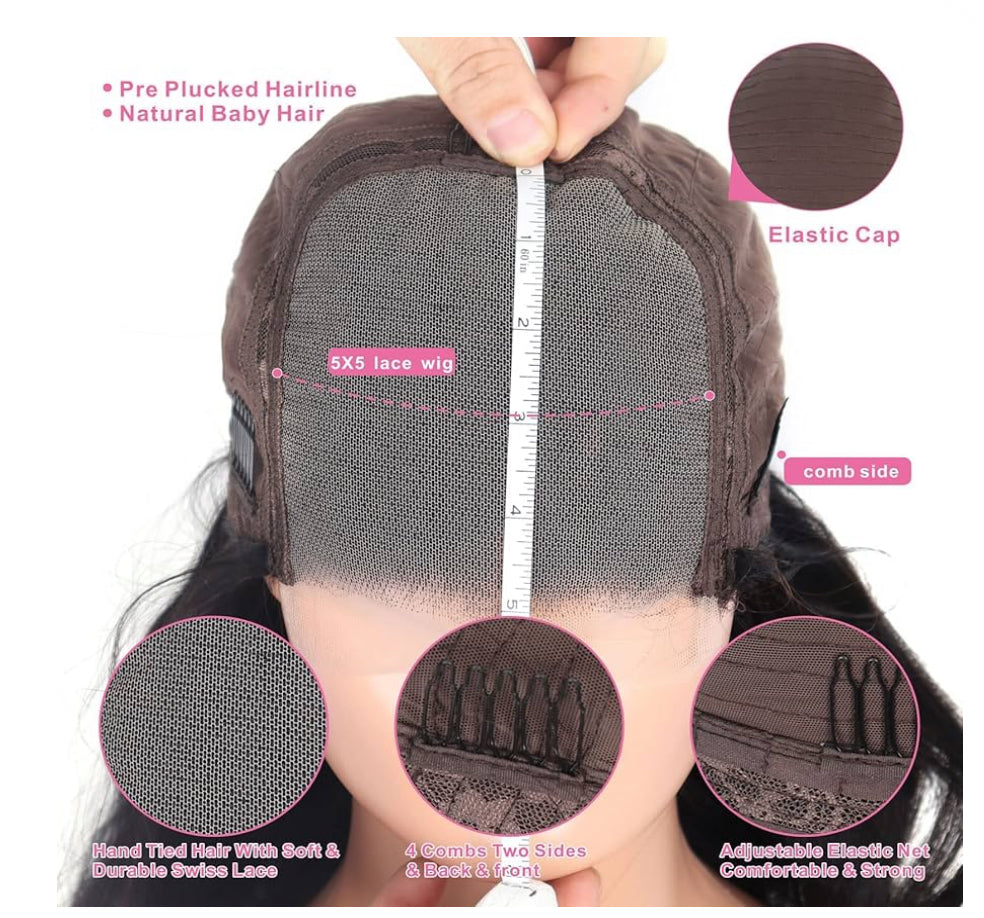 5 x 5 Closure Deep Wave