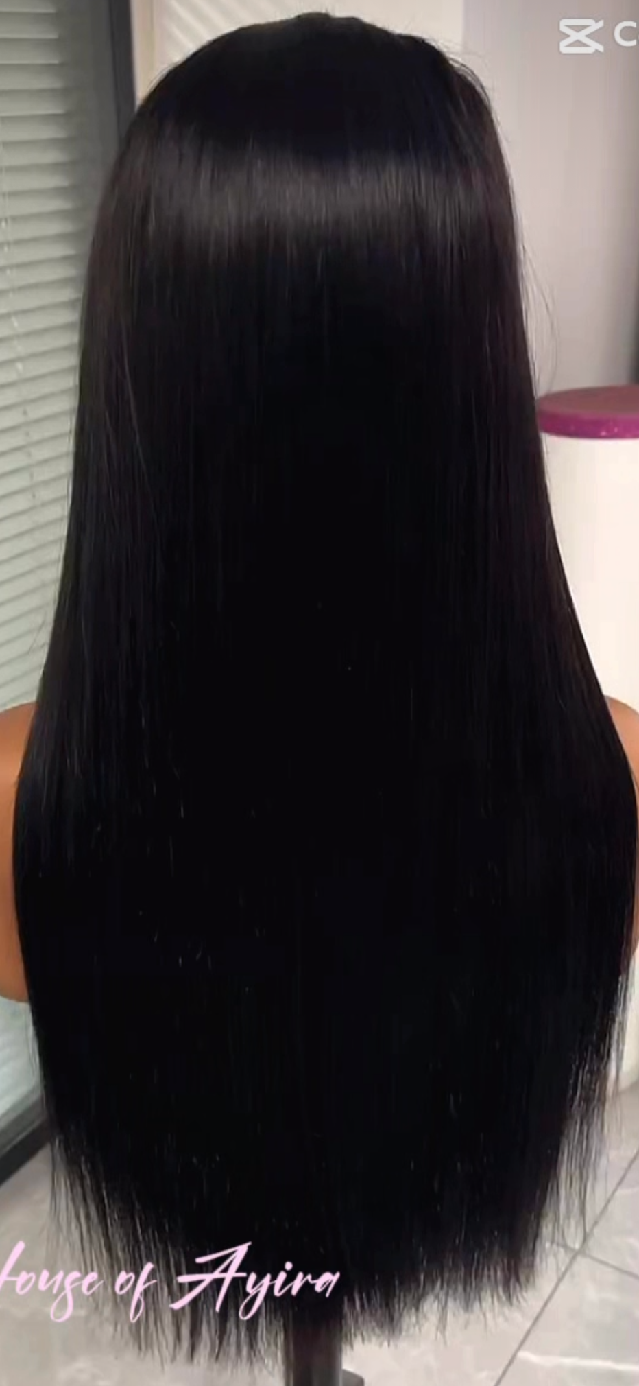 Bone Straight Frontal Wig 28 inch