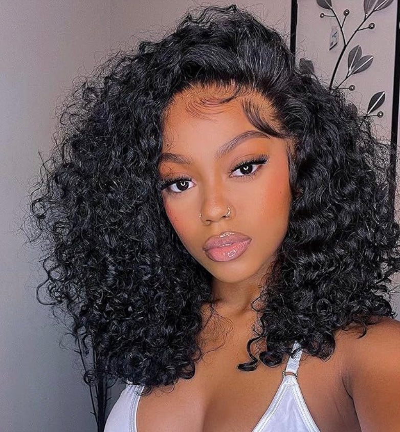 Burmese Curly Frontal Wig 18 inch